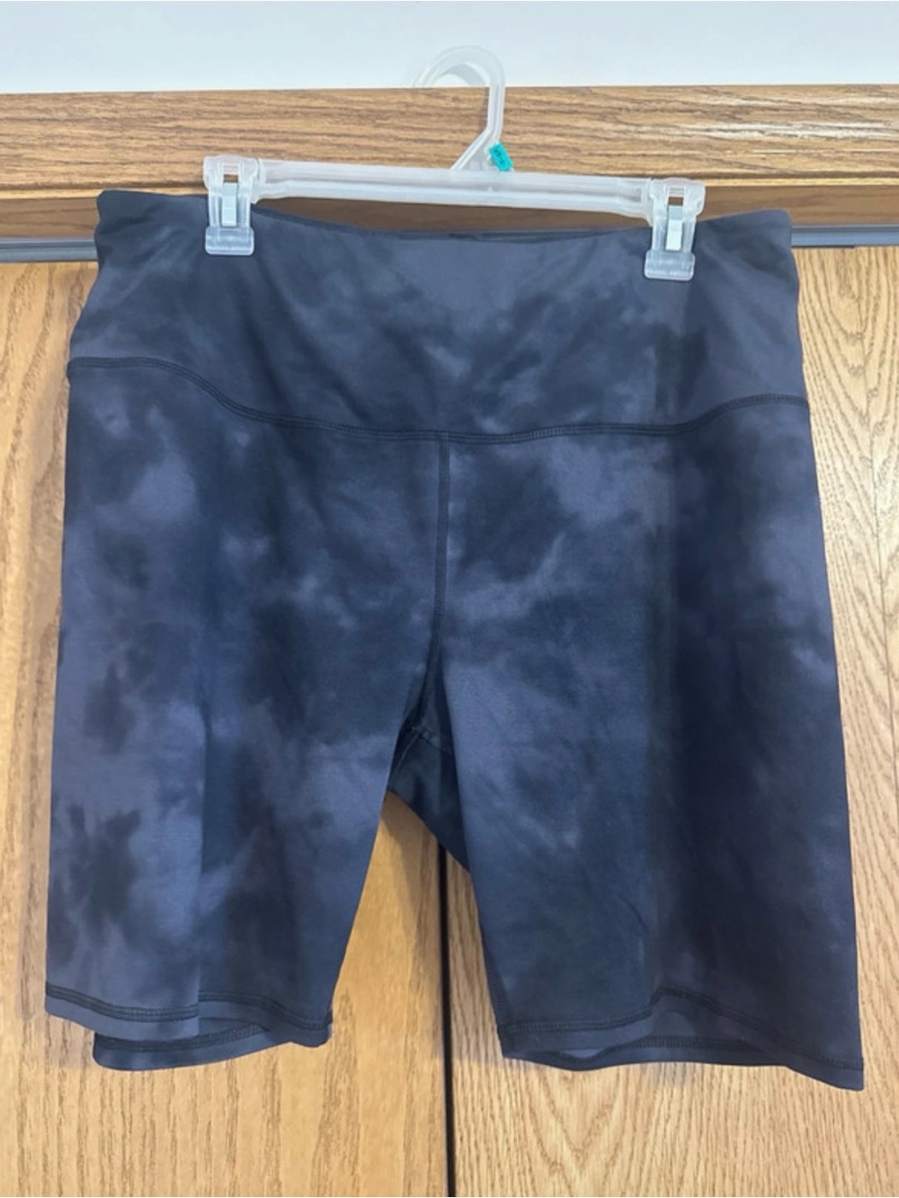Maurices Black Tie-Dye High-Rise Bike Shorts